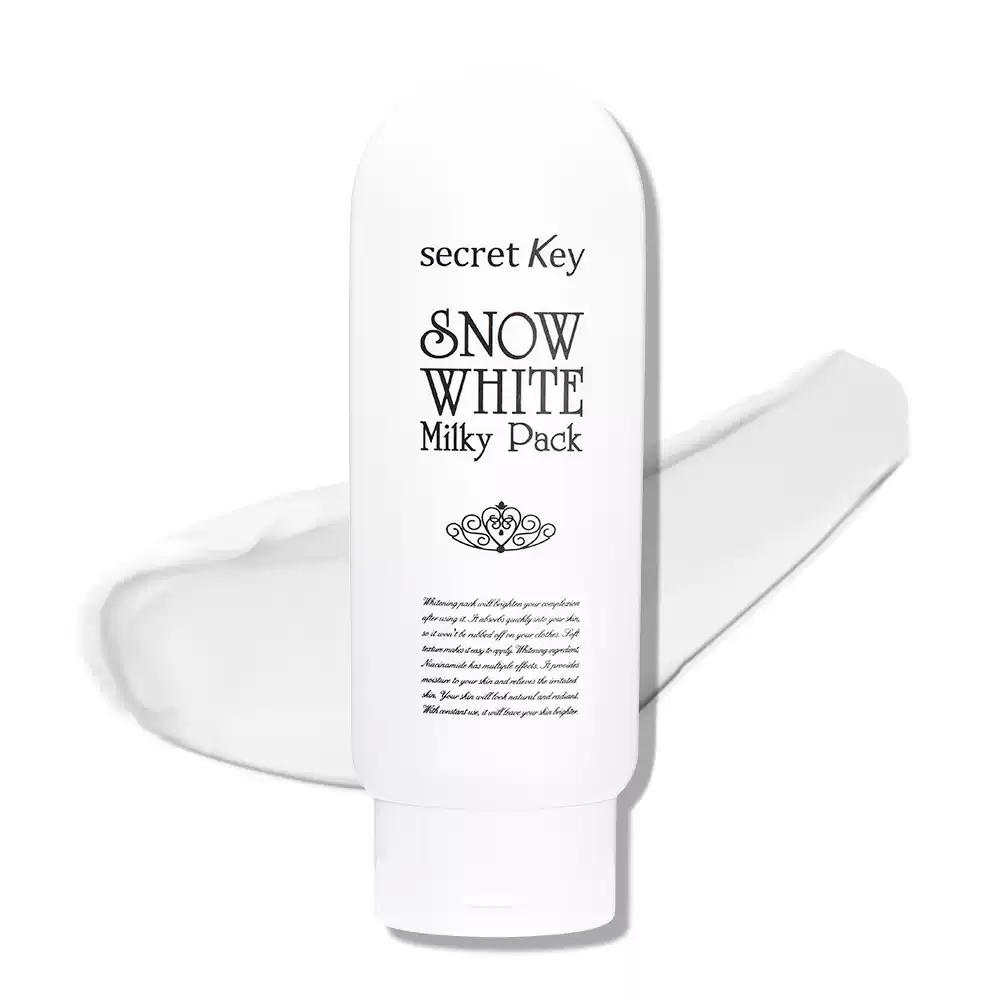 

Secret Key Snow White Milky Pack 200g SecretKey Korean Skin Whitening Quick Snow White Snow Brightening Skin Care Mask