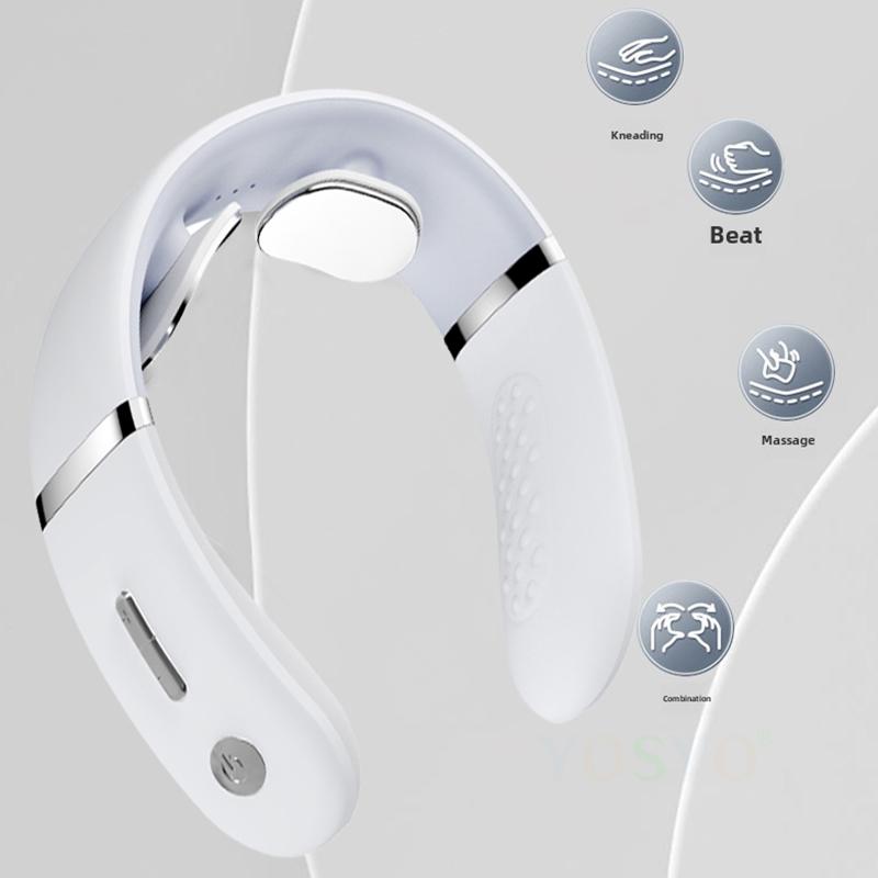Krční masážní přístroj Přenosný Mini Masážní přístroj na krk a ramena Hloubková masáž s nastavitelným krčním masážním přístrojem pro relaxaci krku