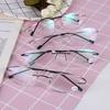 Health Care Rectangular Spectacles Ultralight Reading Glasses Rimless Eyeglass Memory Titanium