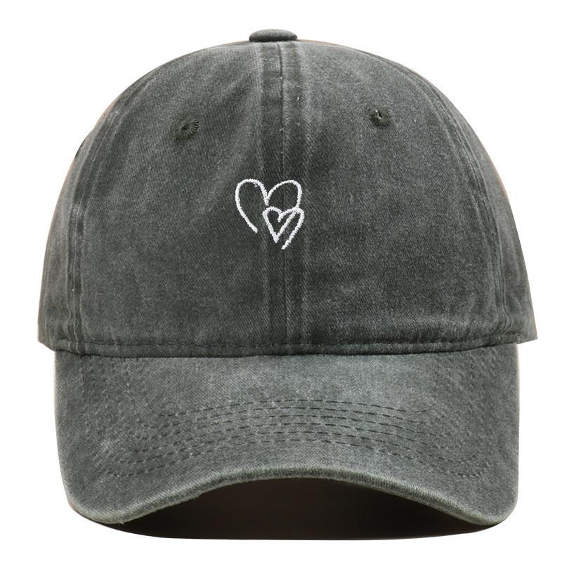 Classic Cotton Baseball Cap With Embroidered Letters For Casual Outdoor Wear