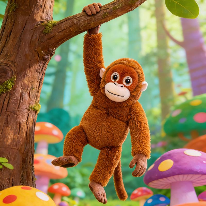 Long-armed Gorilla Plush Toy - Cross-border Zoo Monkey Doll for Kids 40 cm