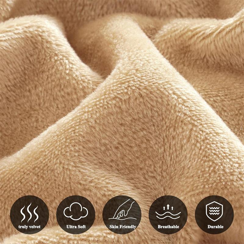 Verdicktes Samt Spannbettlaken Herbst Winter Matratzenbezug Bettschutz Warm Weich Bettlaken King Queen Doppelbettbezug