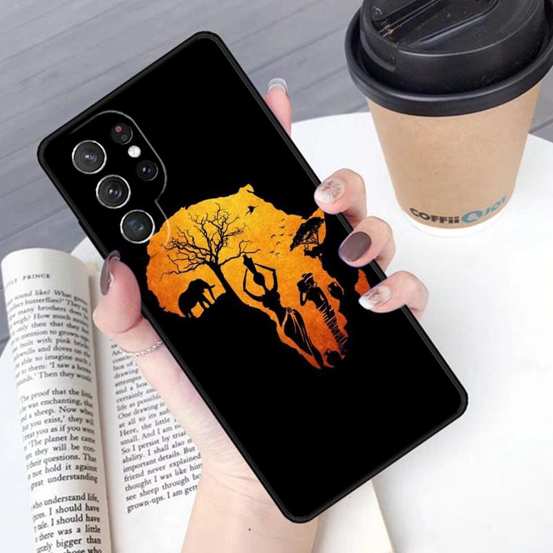 South Africa Woman phone case Cover For Samsung Galaxy S24 S25 Ultra S21 S22 Ultra S10E Note 10 Plus Note 20 FE S23