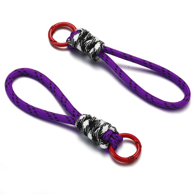 Creative Hand Woven Keychain For Mobile Phone Lanyard Anti Lost Knot Rope Strap Key Ring Men Women Car Key Holder Key Accessory