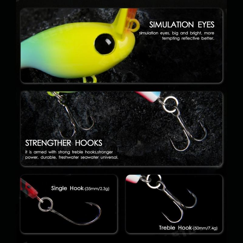 5cm Crankbaits with Hook Artificial Baits Minnow Sinking Lures Carp Lures Swimbait Wobbler Fishing Tackle