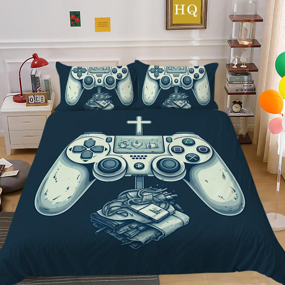 Housse de couette 3D à la mode, couvre-lit de maison, taille Queen, costumes, housse de couette douce, ensembles de literie de luxe