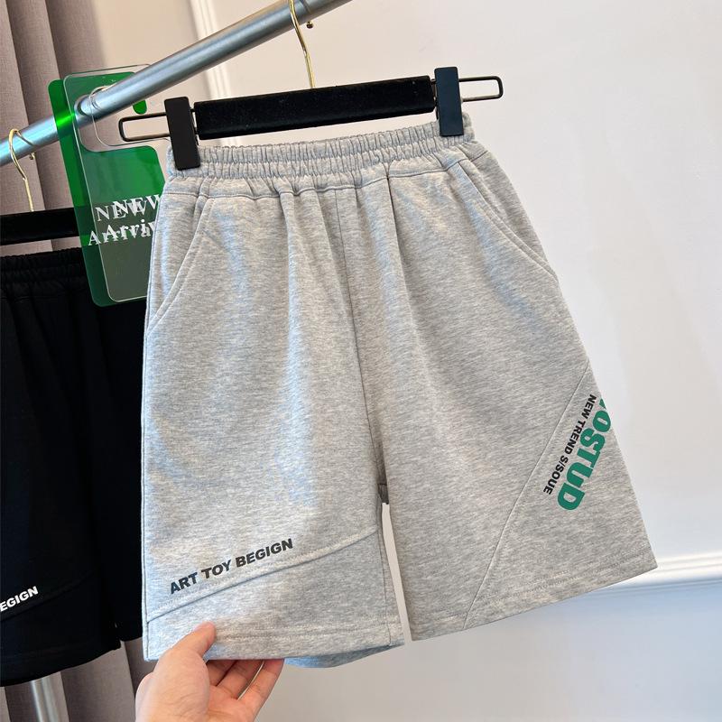 

Детские летние повседневные модные шорты до колена 160cm серый