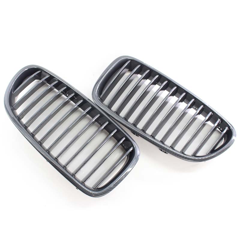 Fit For BMW 5-Series F10 F11 F18 2010-2016 Car Black Kidney Grill Dual Slats Racing Grill Replacement Part Front Bumper Grilles