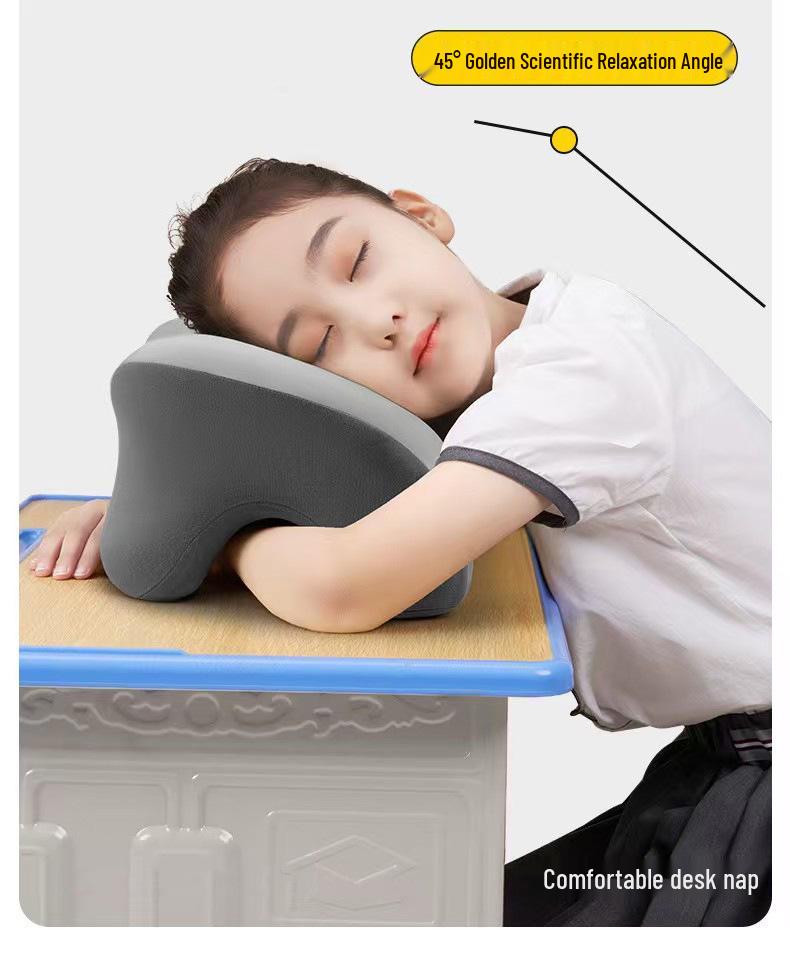 Children's Desk Nap Pillow - Face-Down Cushion for School Lunch Break