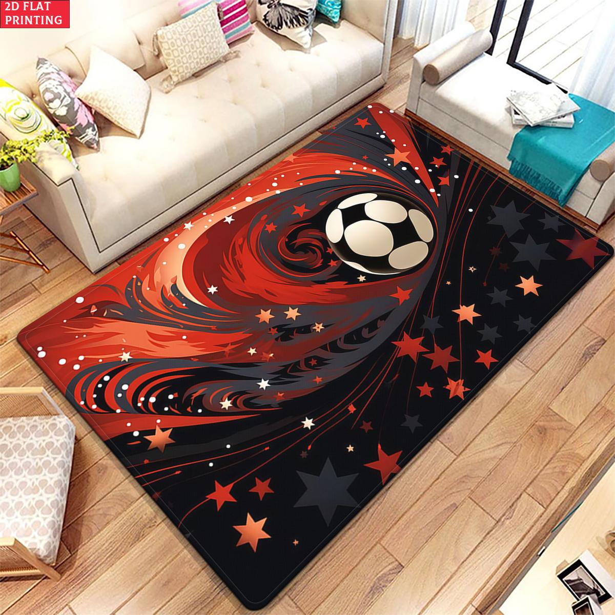 

Football Stadium print Large Room Carpet Non Slip Cartoon Kids Bedroom Living Room Floor Mat Home Decor Children s Play Carpet 40x60cm(15x23 in)