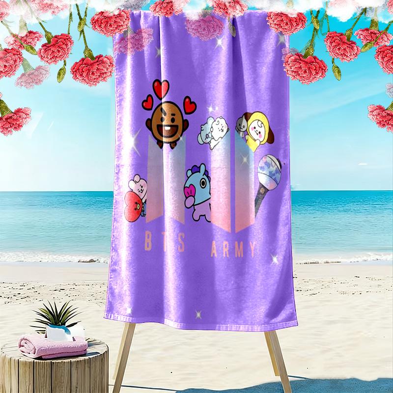 Harmony BTS's Journey beach towel Beach towel for vacation photos Portable for travel swim quick-drying swim towel seaside Fashion Comfort