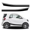 2 Stück Auto Seitenkarosserie Aufkleber Streifen Decals Wasserdicht Dekor Für Mercedes Benz Smart Fortwo Forfour 453 451 Auto Styling Zubehör