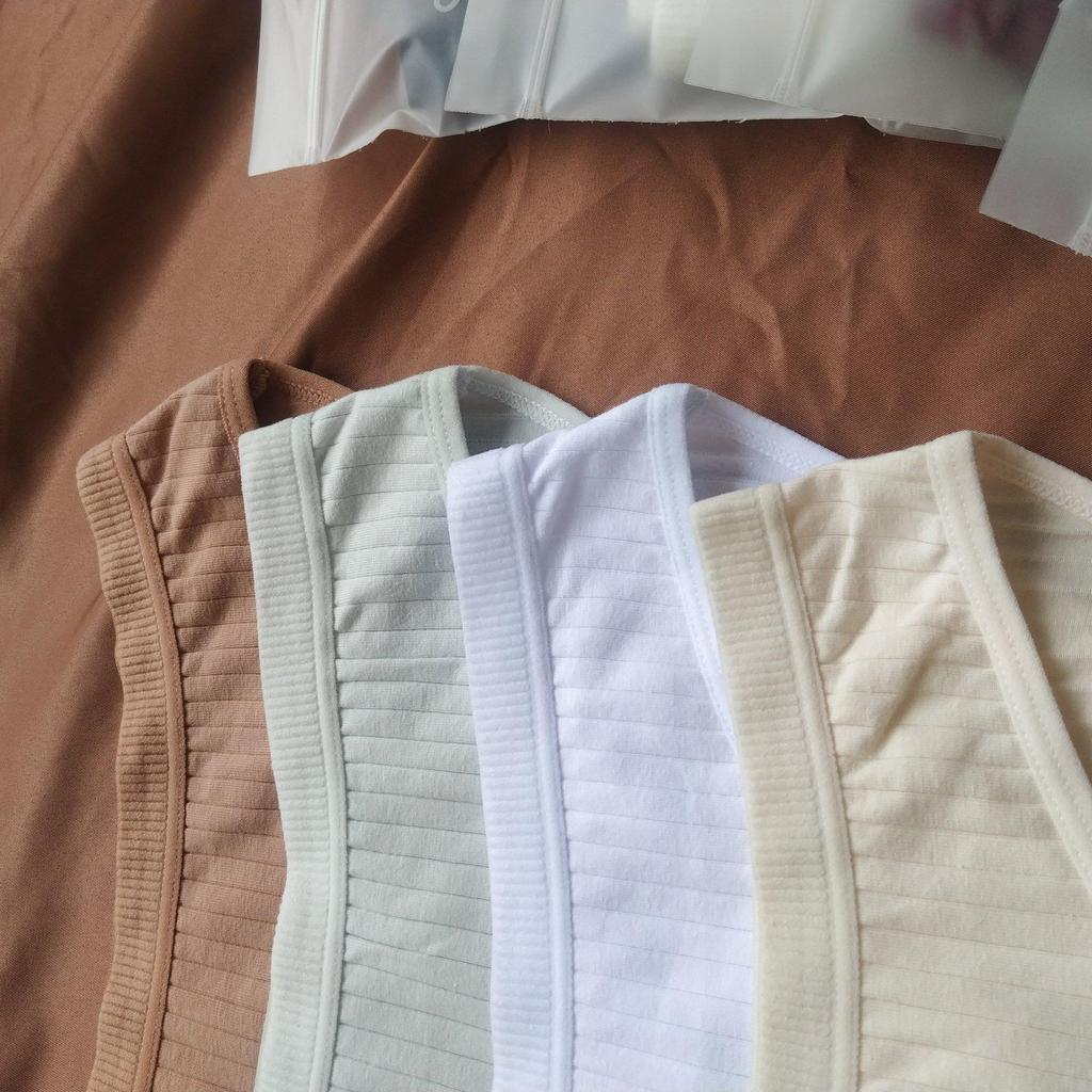 Culottes Triangle en Coton Taille Moyenne pour Femmes - Couleur Unie, Grande Taille, Style Européen et Américain
