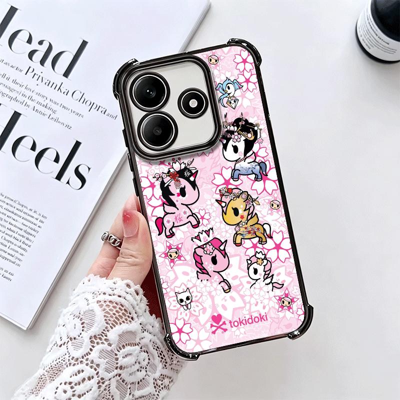 Japan T-Tokidokis Art Soft Phone Case For Xiaomi Redmi Note 14 15 Pro Plus 13 12 11S 11T 5G 10 9S 9 Plating Anti-Fall Fundas