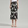 Women's Summer Verdant Floral Midi Skirt