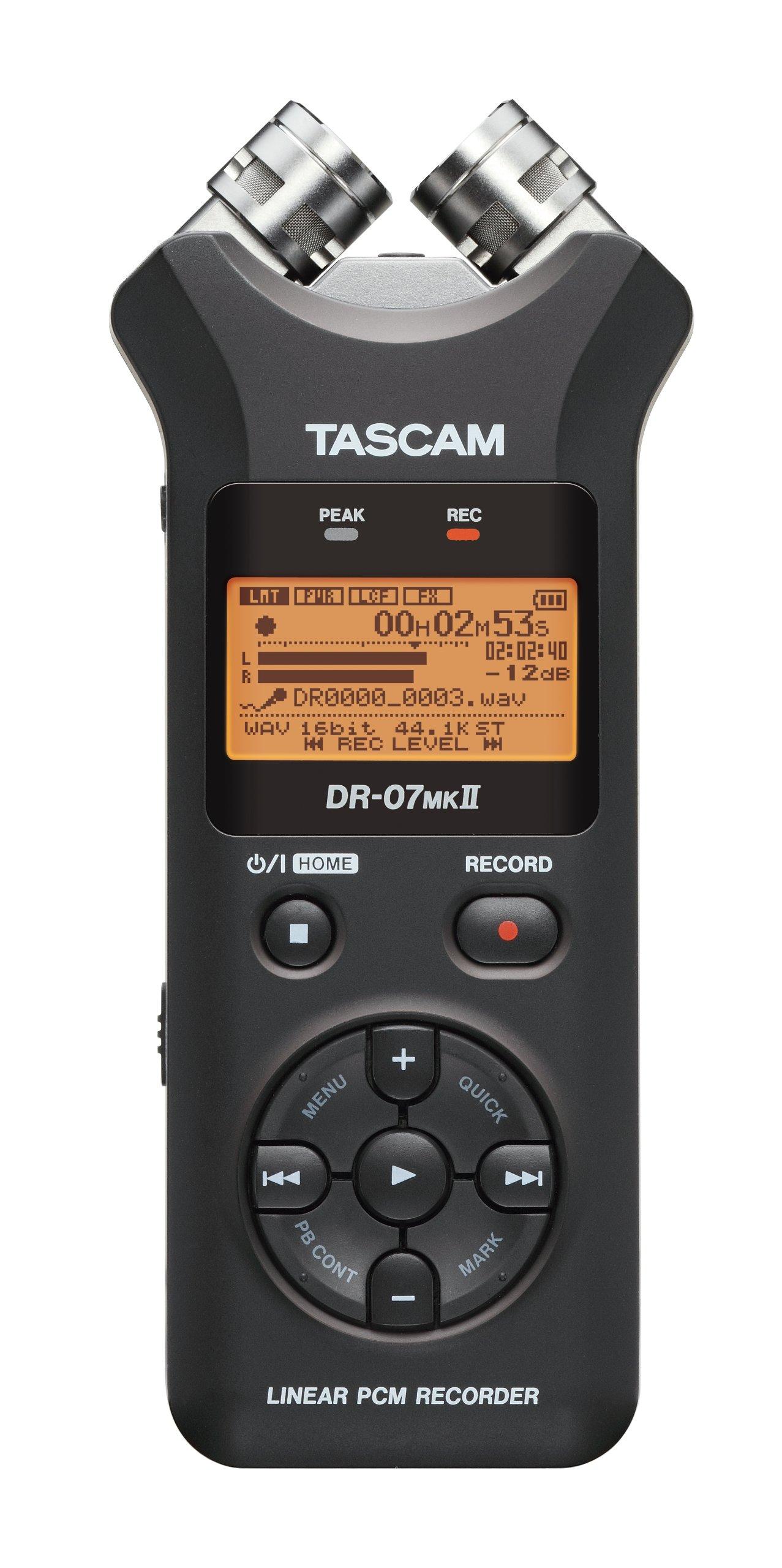

TASCAM Linear PCM Recorder Compatible Black 24bit/96kHz DR-07MKII чёрный