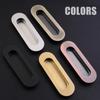 New High Quality Handle Door Knobs Stainless Steel Invisible Cabinet Square Wardrobe 4mm Screw Flush Pull Door