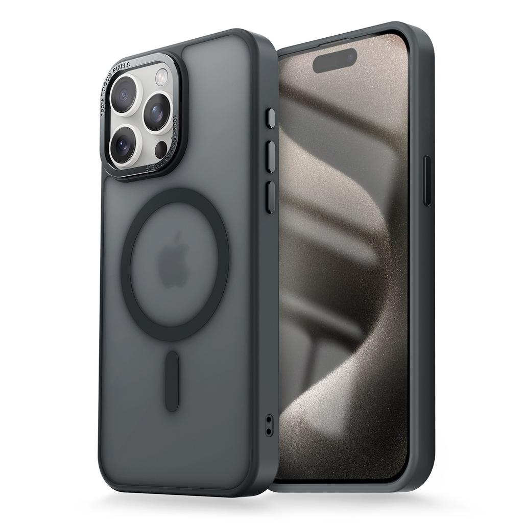 Apple 16 Skin-feel Magnetic Phone Case, Suitable for IPhone15ProMax, Transparent Matte Anti-drop 14 Protective Case 13