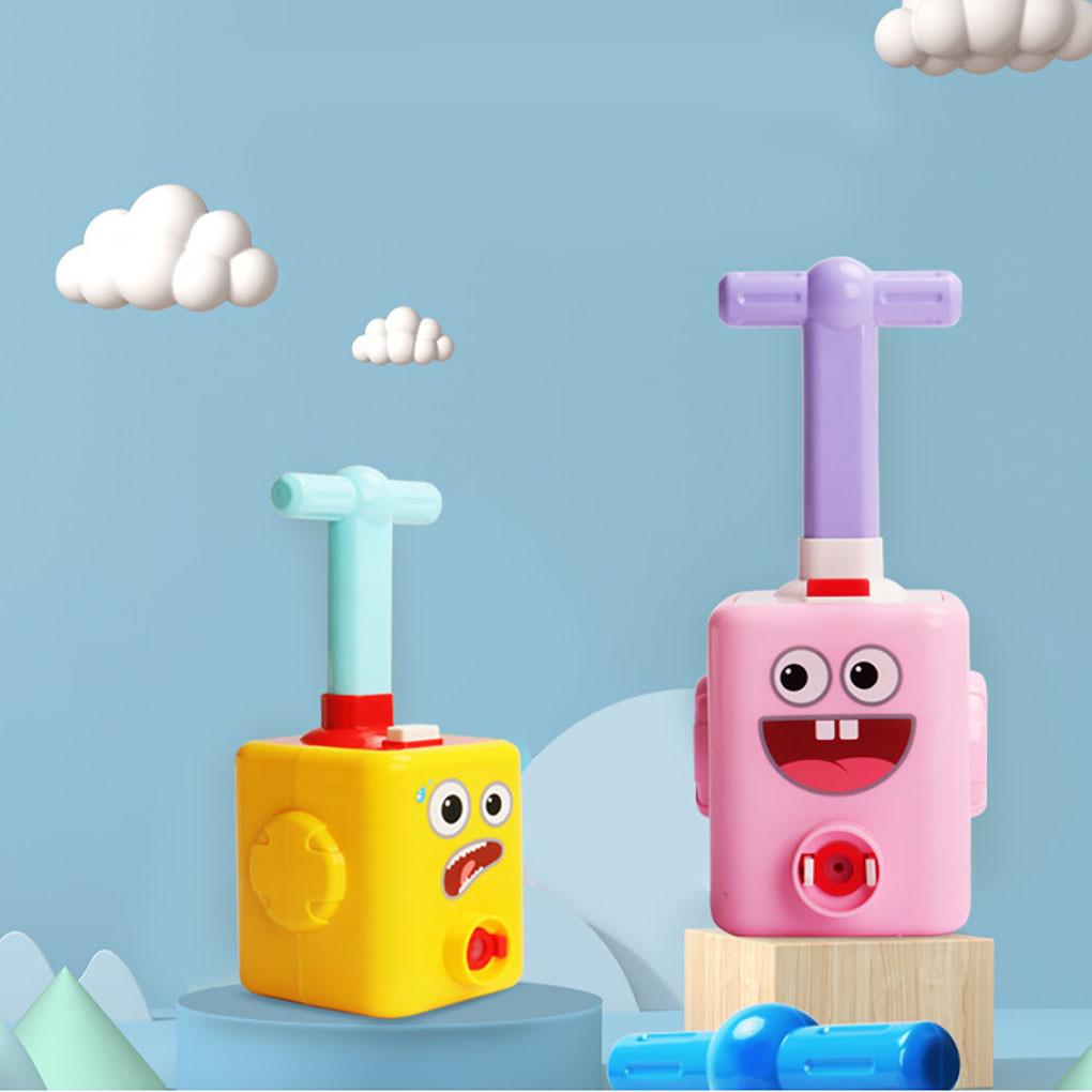 Balloon Launcher Toy Cartoon Power Racer Kit Balloon Aerodynamic Toy Portable Racer Launcher Toy Set