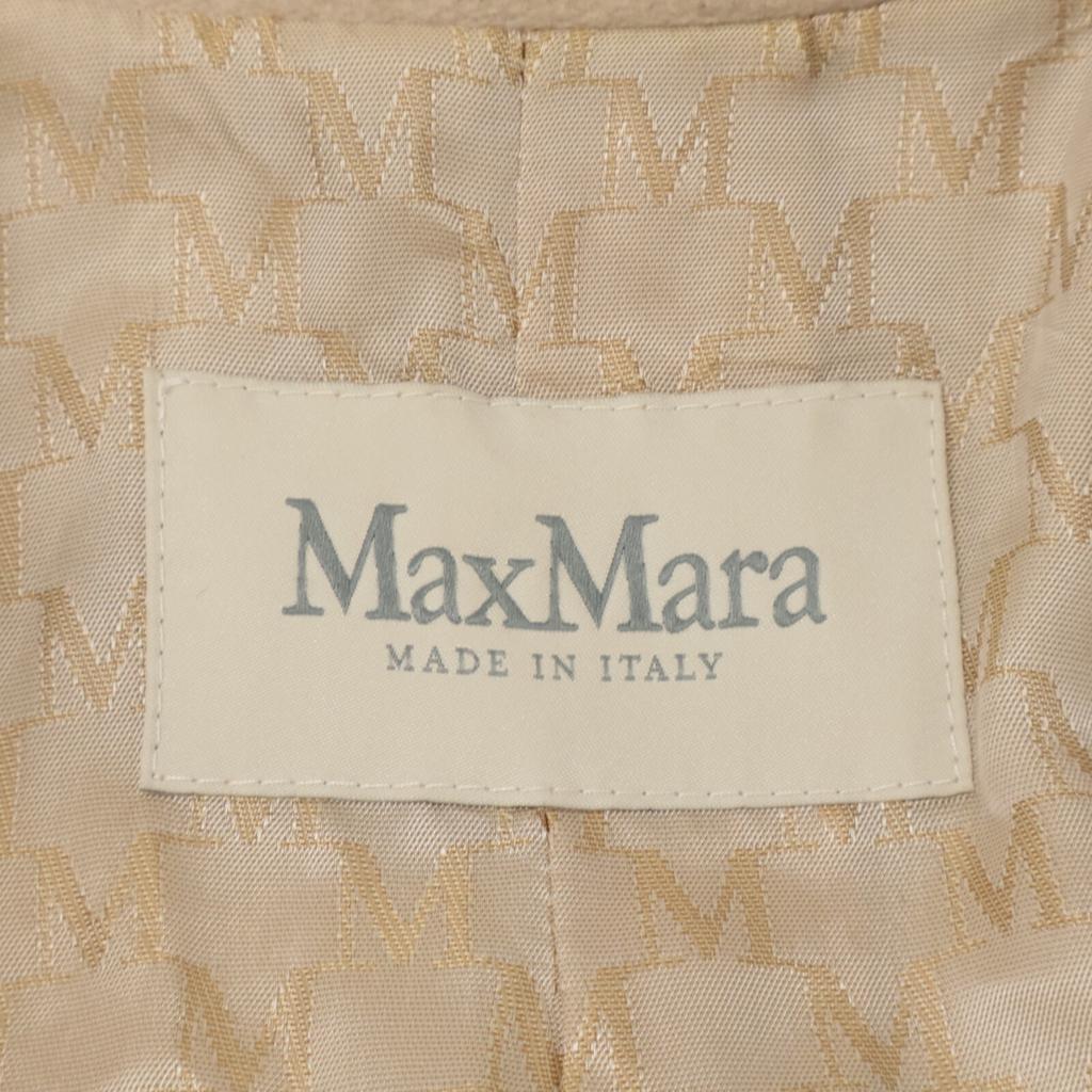 Max Mara Domestic Genuine 101801296 Wool 90 Cashmere 10 Icon Coat 36 beigeUsed