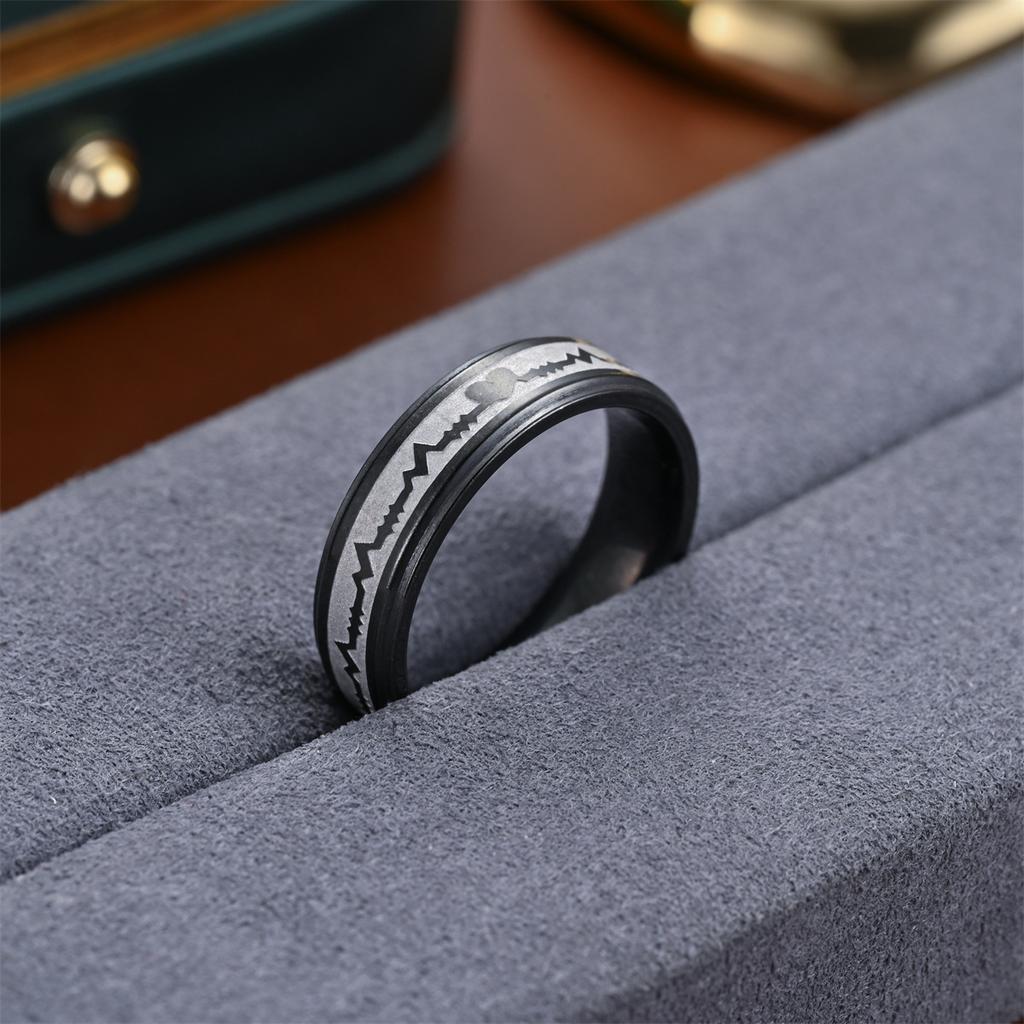 1 Pièce Bague Tendance, Simple et Exagérée en Acier Titane