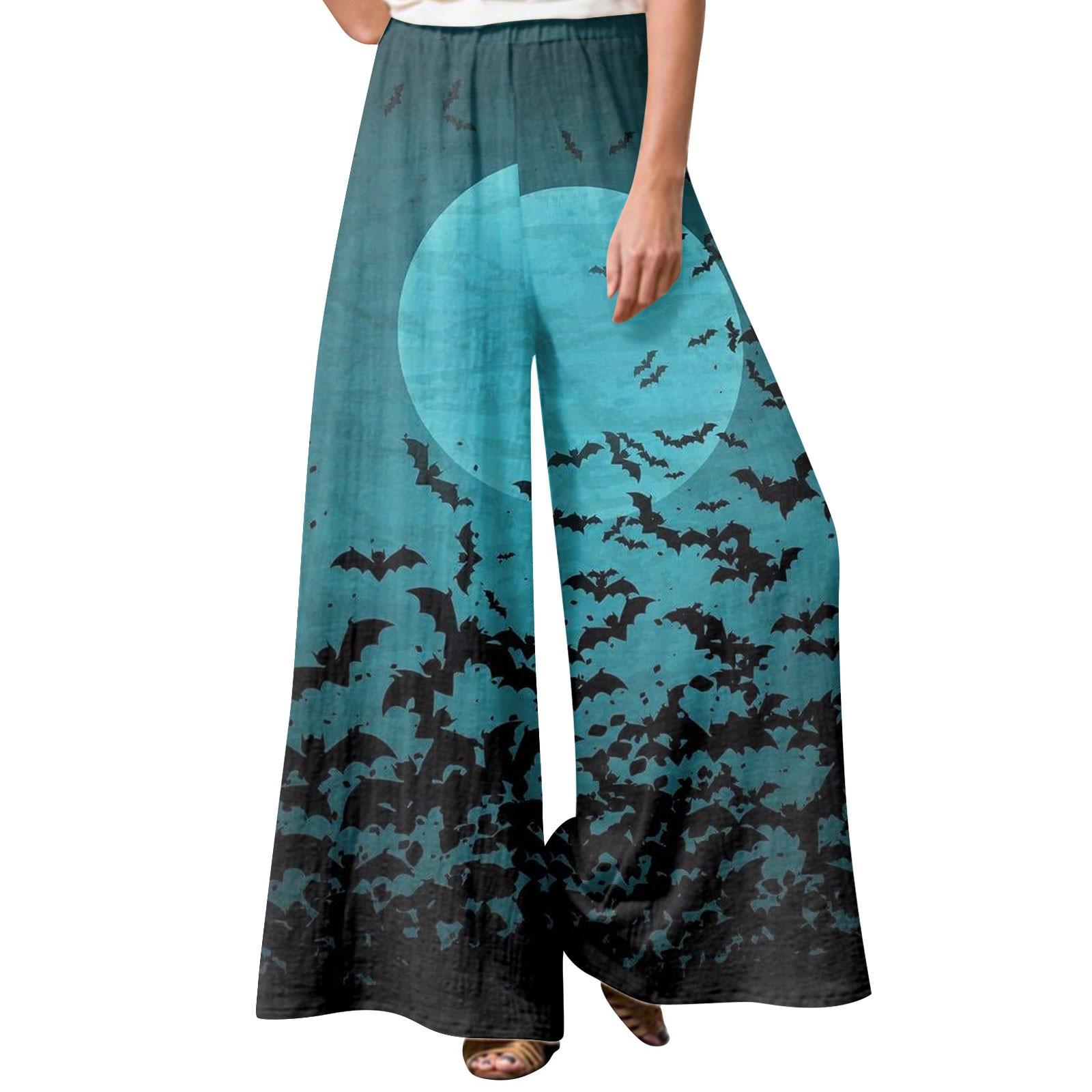 

Женские зимние спортивные штаны с принтом на Хэллоуин Повседневные брюки Женские флисовые спортивные штаны Широкие прямые брюки XXL