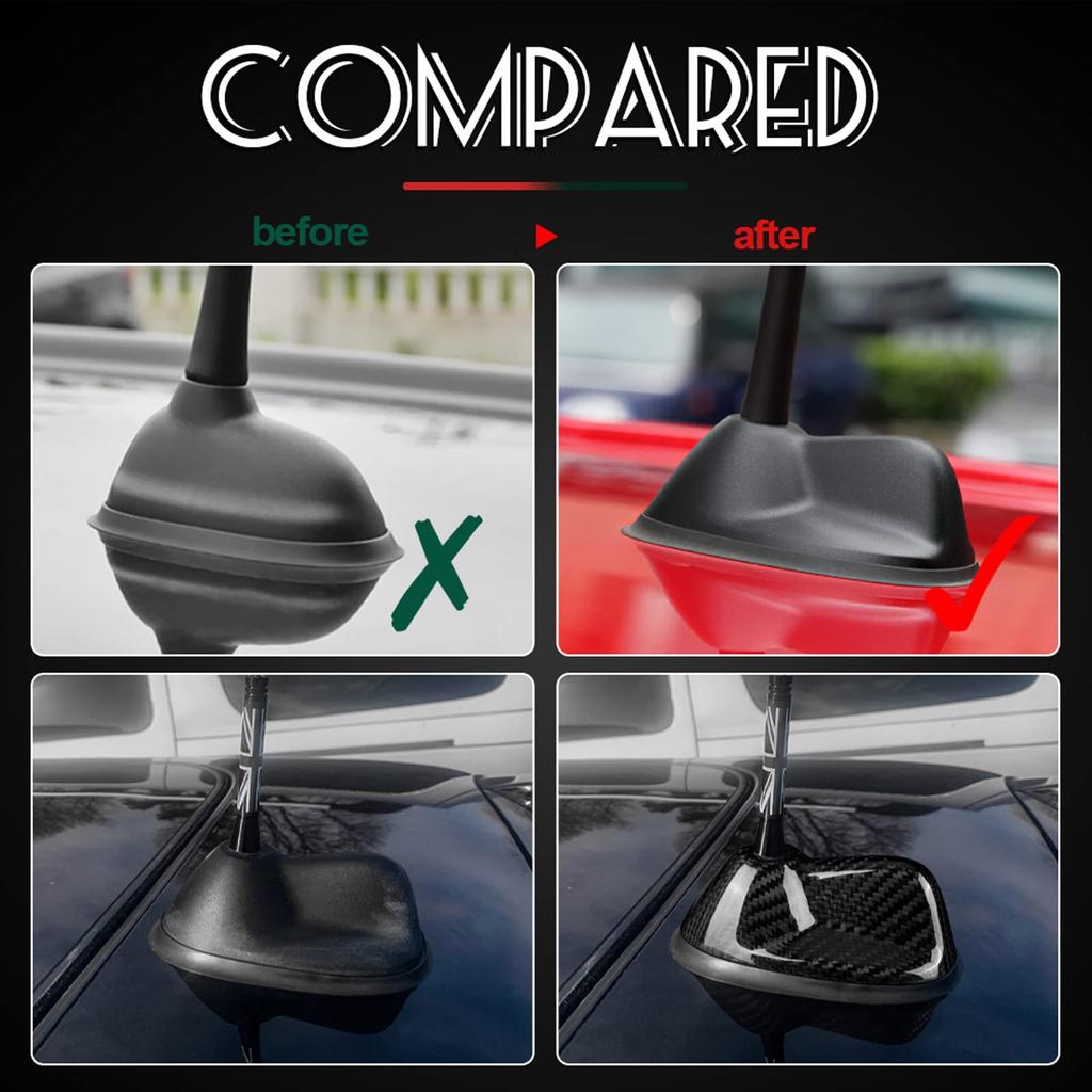 AIRSPEED Mini Cooper R55 R56 Antenna Shark Fin Cover Car Shark Fin Antenna Cover