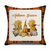 Autumn Harvest Pumpkin Print Pillow Cover Sofa Office Linen Cushion Cover Home Furnishings