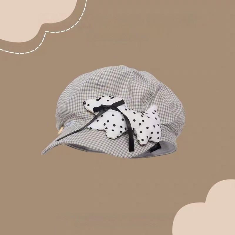 Summer Beret Hat For Women Breathable Polyester Sunshade Cap With Large Head Circumference
