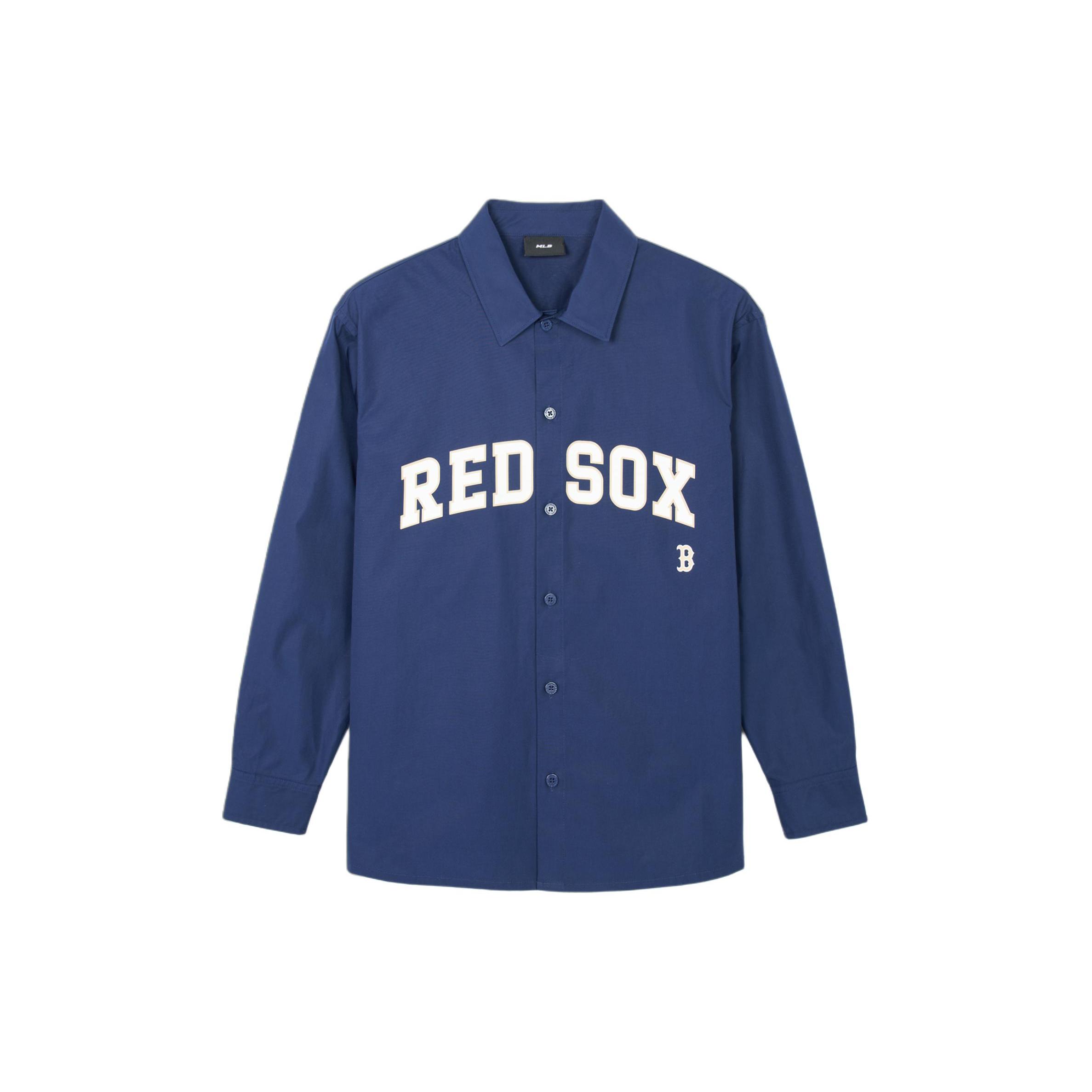 MLB SS24 Boston Red Sox Shirt Unisex Navy Blue 3AWSV0141-43NYS M