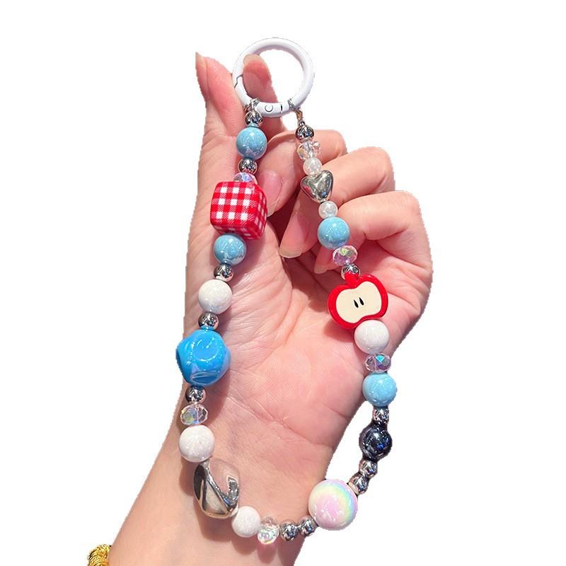 Diy Fashionable Small Fresh Mobile Phone Chain Anti-Lost Mobile Phone Case Pendant Beaded Bracelet Exquisite Girls Ccd Pendant
