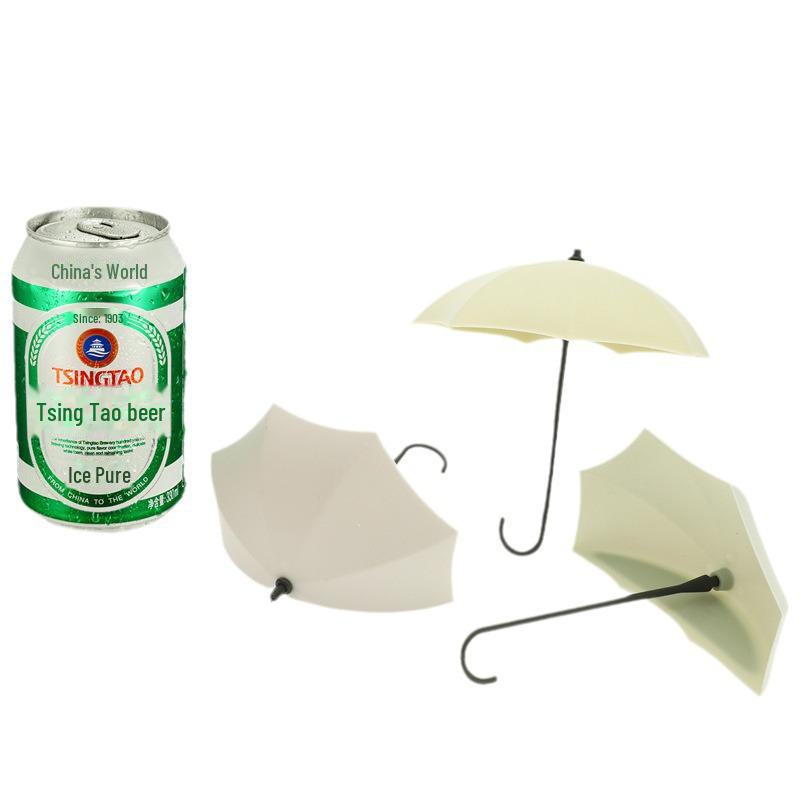 Creative Umbrella-Shaped 3 Hooks for Bathroom Storage - Traceless, Punch-Free Sticky Hooks