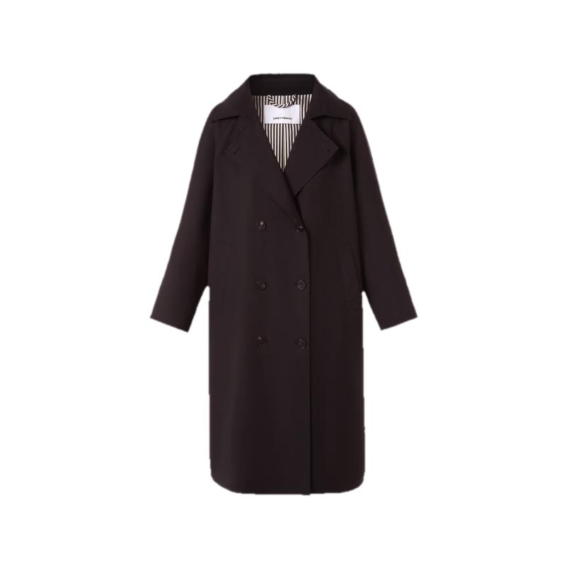 LANCY Wang Churan Style Double-Breasted Trench Coat