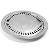 Smokeless Round Stovetop Grill Tray Non-stick Roasting Pan for Indoor Outdoor BBQ