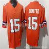 Camiseta Bordada Personalizada NFL Denver Broncos para Hombre - 10 7 15 14 15 Uniforme de Fútbol Estilo Oficial