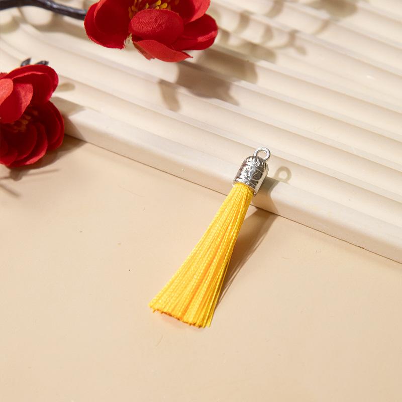 

DIY Tassel Pendants With Small Caps — For Clothing, Bookmarks, And Accessories One Size