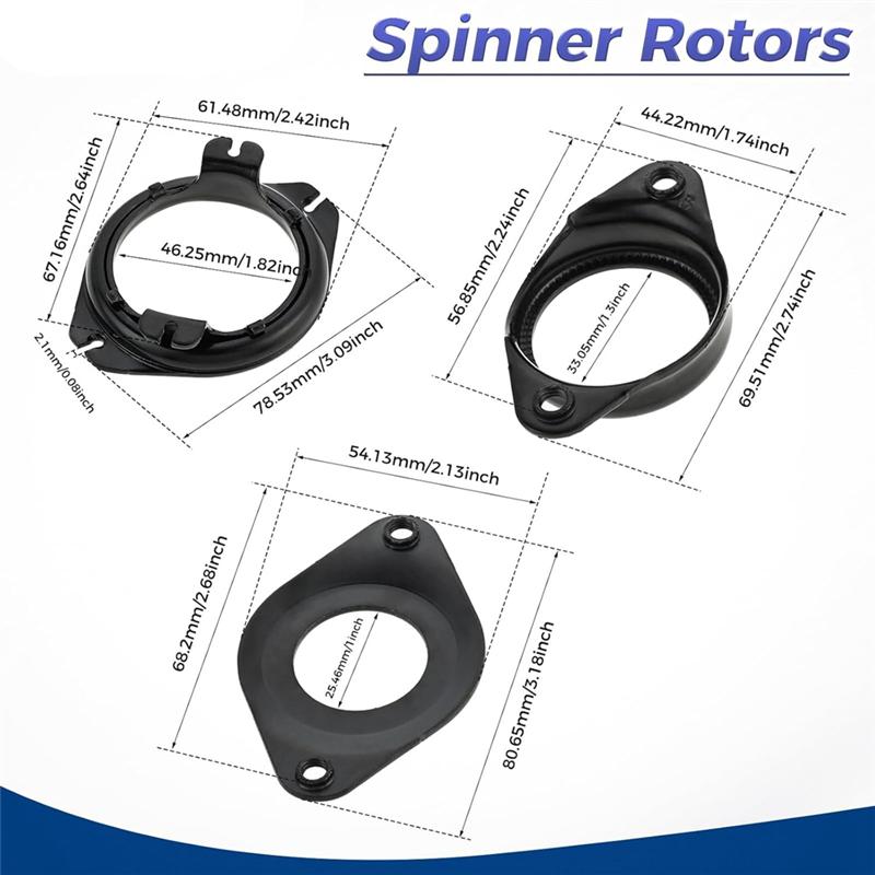 Bike Gyro Brake Cables Front + Rear (Upper + Lower) With Spinner Rotor Kit, For Gyro Systems And 20Inch Bikes
