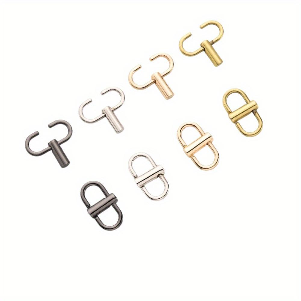 4pcs Adjustable Metal Slide Buckle for Chain Strap Shortening, Mini S-Shape Bag Strap Buckle, Accessory for Handbag Chain Length Adjustment