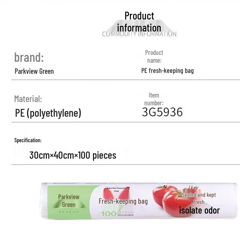 Durable Perforated Fresh-keeping Food Bags