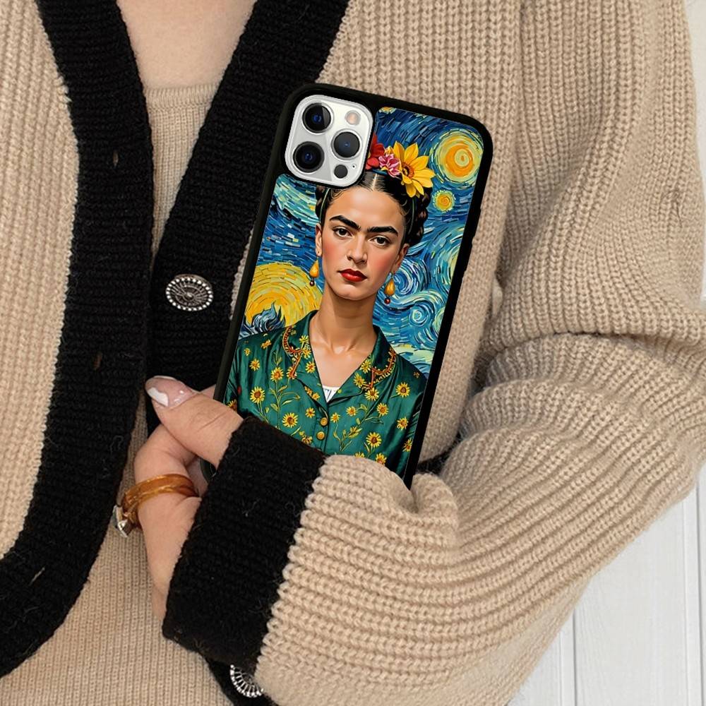 Fashion F-Frida K-KahlosS Phone Case For Iphone 11 12 13 14 15 16 17 Pro Max Plus Hard PC+TPU Back Cover