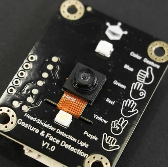 AI Gesture/Face Tracking Sensor (3m range, 5 gestures, 10 face tracking, Model M)