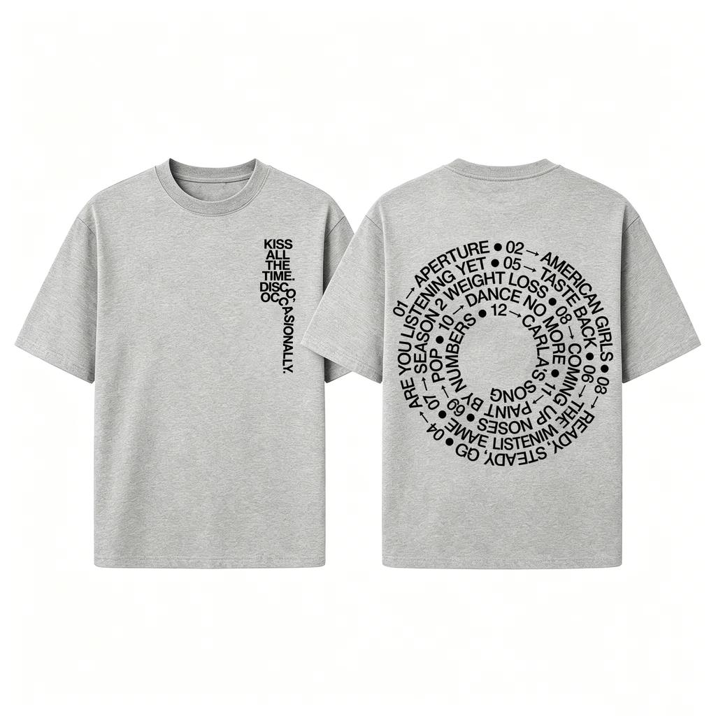 Summer Hot Sale Singer Harry Styles Together Tour TRACKLIST Merch T-shirt Unisex Hip Hop Streetwear Oversized Tshirt Short Sleeve Casual Clothing