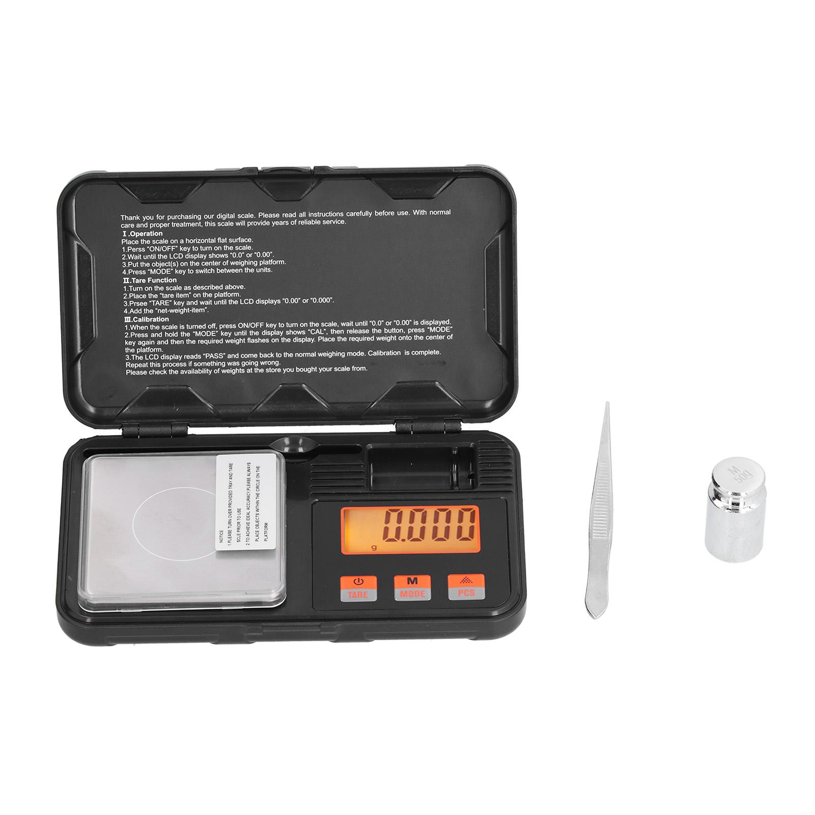 

Digital Pocket Scale Portable 50g By 0.001g Weigh Gram Scale for Jewelry Weighing