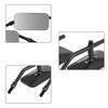 1 Pair of Rectangle Motorcycle Side Mirror Rear View Mirror for Motorcycle Black
