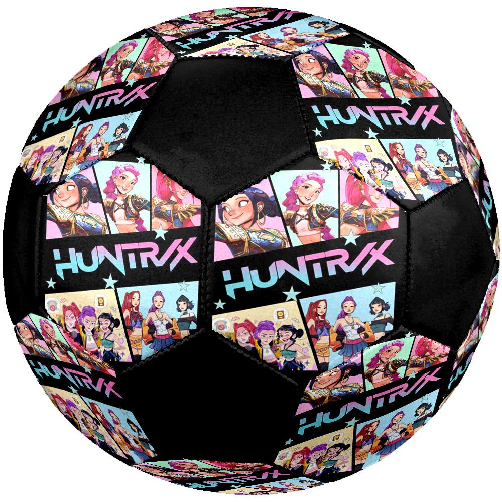 KPop Demon Hunters Theme Size 5 Soccer Ball, Suitable for Both Indoor and Outdoor Matches, a Gift Suitable for Everyone.