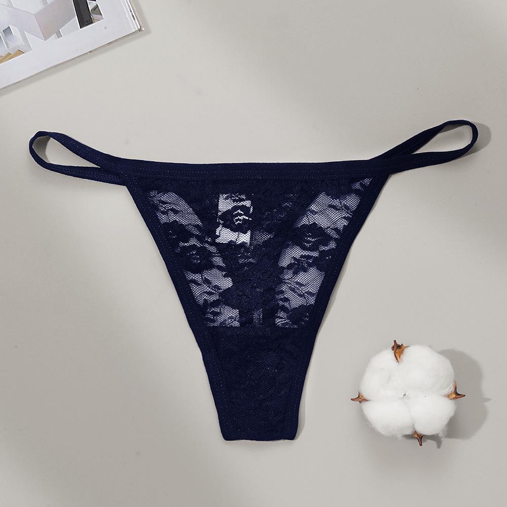 Sexy Spitzen-Tanga mit niedrigem Bund, Europäisch & Amerikanisch - Unterwäsche für Damen in Übergrößen