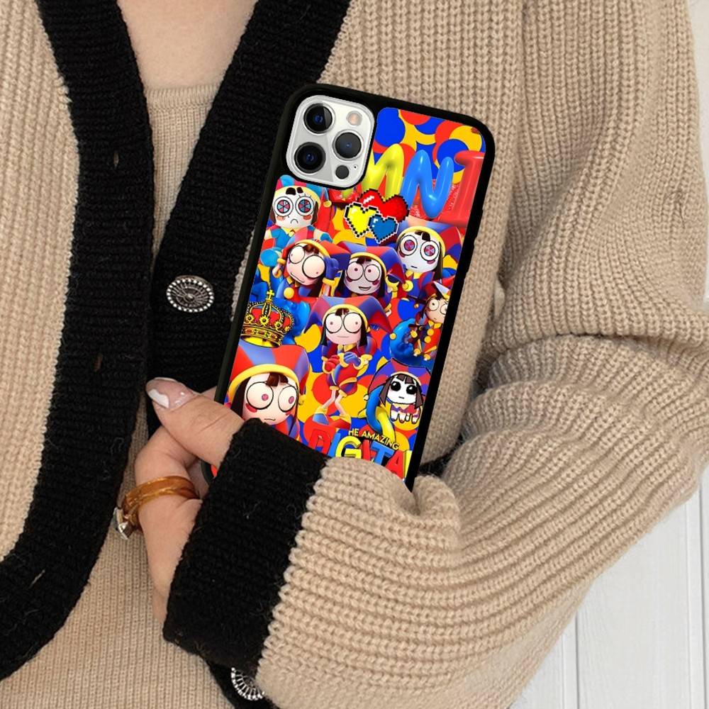 

Funny A-Amazing D-Digital C-Circus PC+TPU Shockproof Protective Phone Case For IPhone17 14 15 16 Pro Max 13 12 11 17 Air iPhone 17pro max