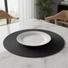 Round Placemats For Dining Table Coaster Heat-Resistant Placemats Stain Resistant Anti-Skid Washable Cotton Woven Tableware Mat