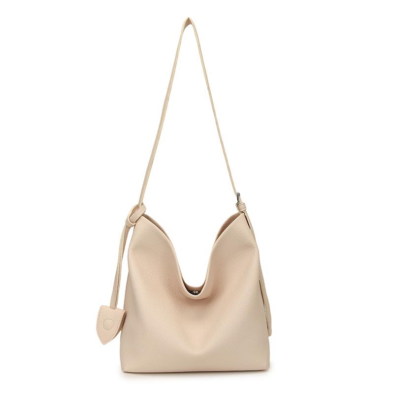 

Большая вместительная сумка-ведро, женская сумка через плечо из мягкой кожи с надписью, сумка-мессенджер для поездок на работу