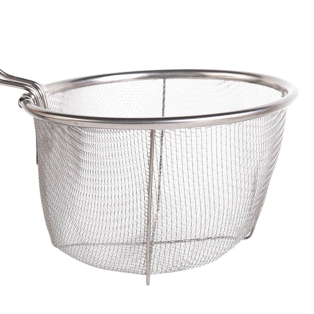French Fries Foldable Kitchen Mesh Net with Handle Frying Basket Cooking Tools Food Colander Filter